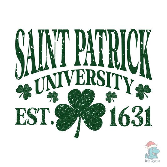 Saint Patrick University Shamrock - DTF Transfer