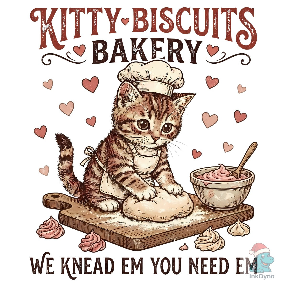 Valentine Kitty Biscuits Bakery Cat