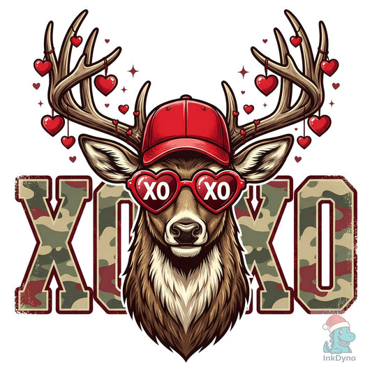 XOXO Valentine Hunting Deer Sublimation - DTF Transfer
