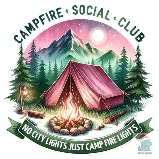 Campfire Social Club Camping - DTF Transfer