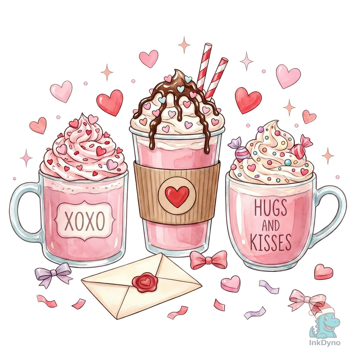 Cute Valentine Hot Chocolate XOXO