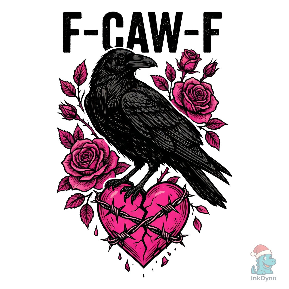F-Caw-F Crow Valentine's Day Sublimation