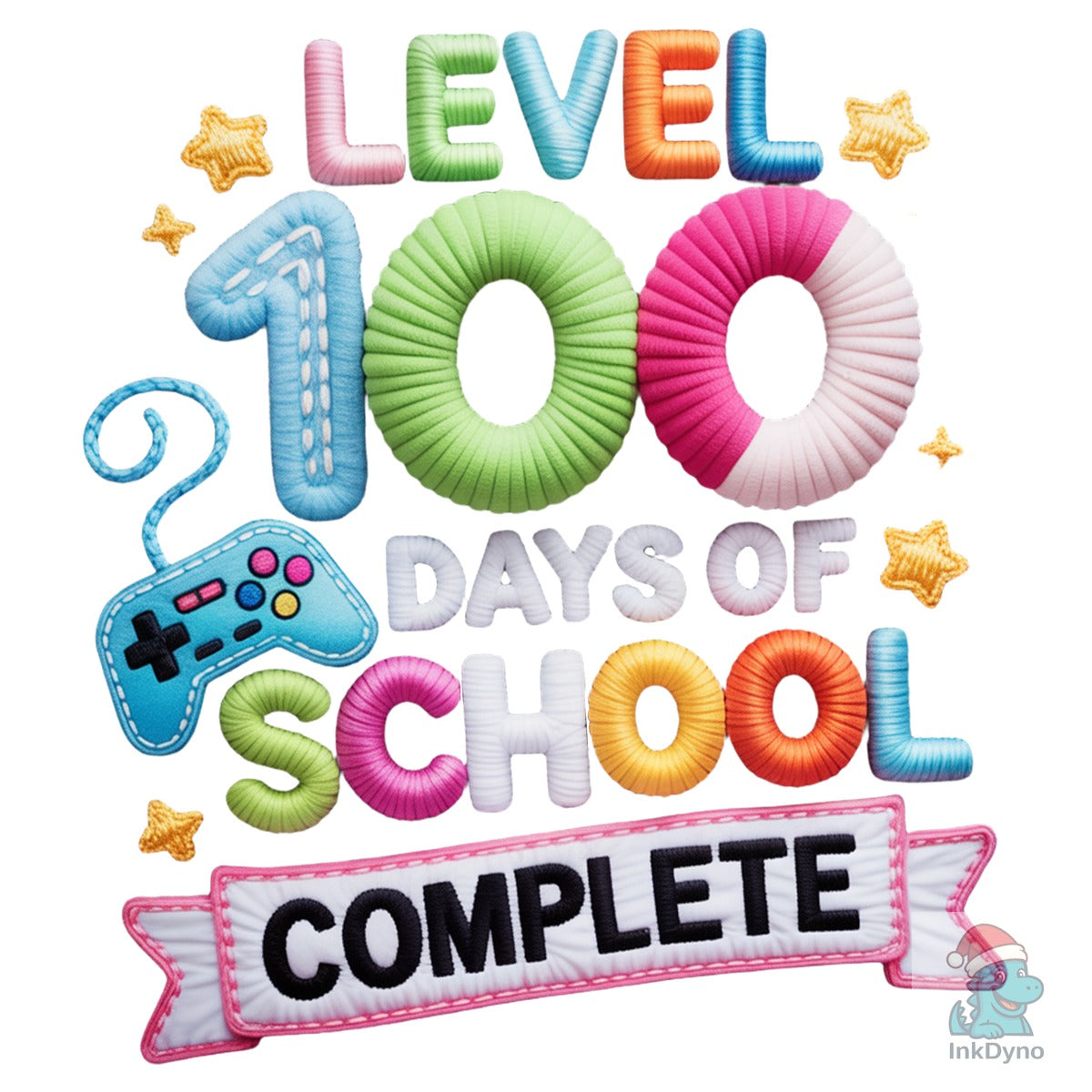 Faux Yarn Gamer 100 Days School Shirt