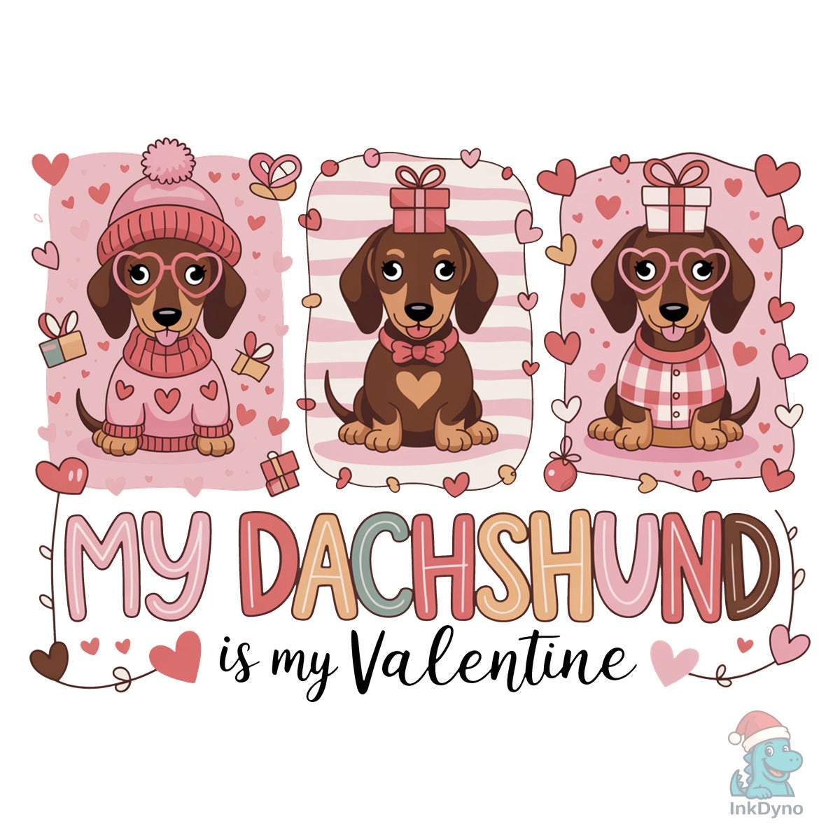 My Dachshund is My Valentine Heart