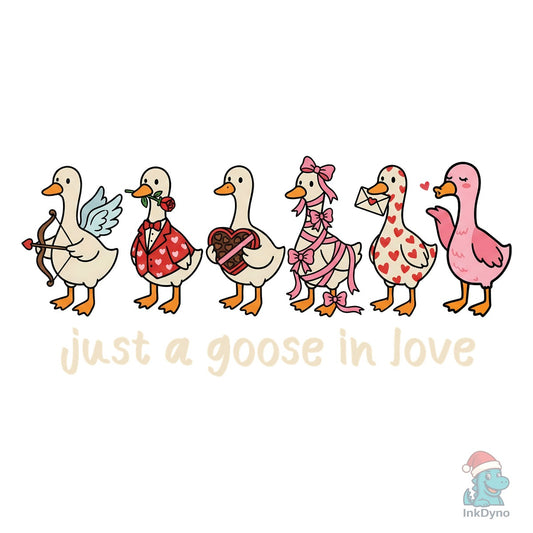 Valentines Day Silly Goose Love - DTF Transfer
