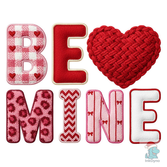 Be Mine Latch Hook Yarn Crochet - DTF Transfer