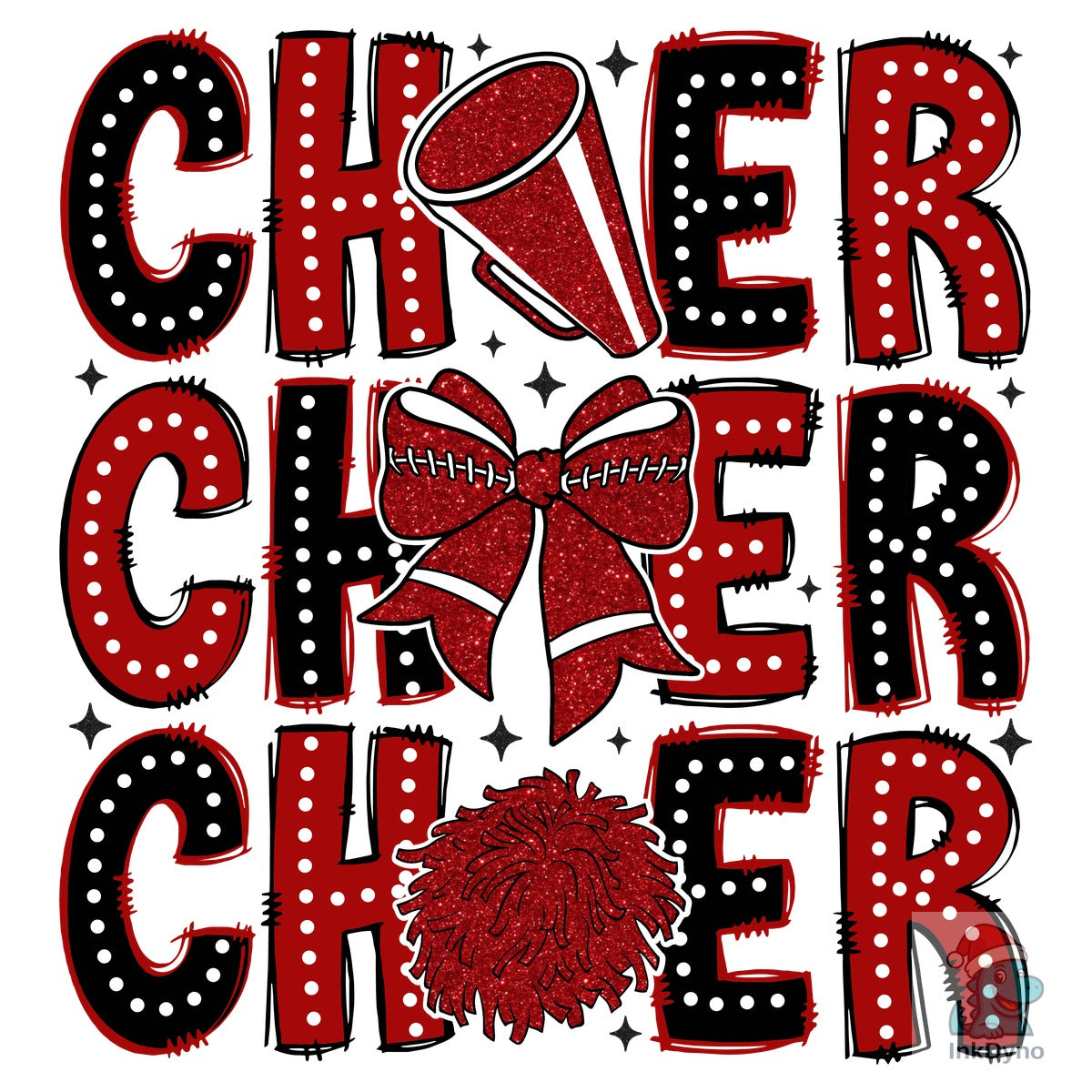 Cheer Cheer Cheer Red & Black Cheer