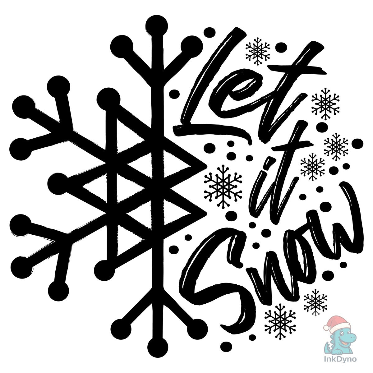 Let It Snow Christmas Snowflake