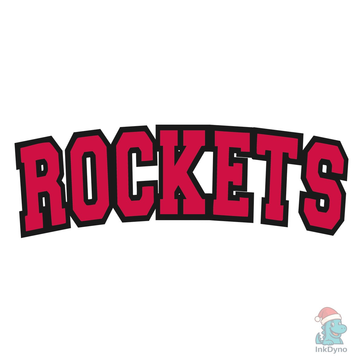 Rockets Varsity Curved Red & Black
