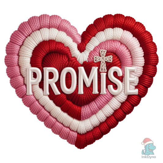 Knitted Christian Valentine - DTF Transfer