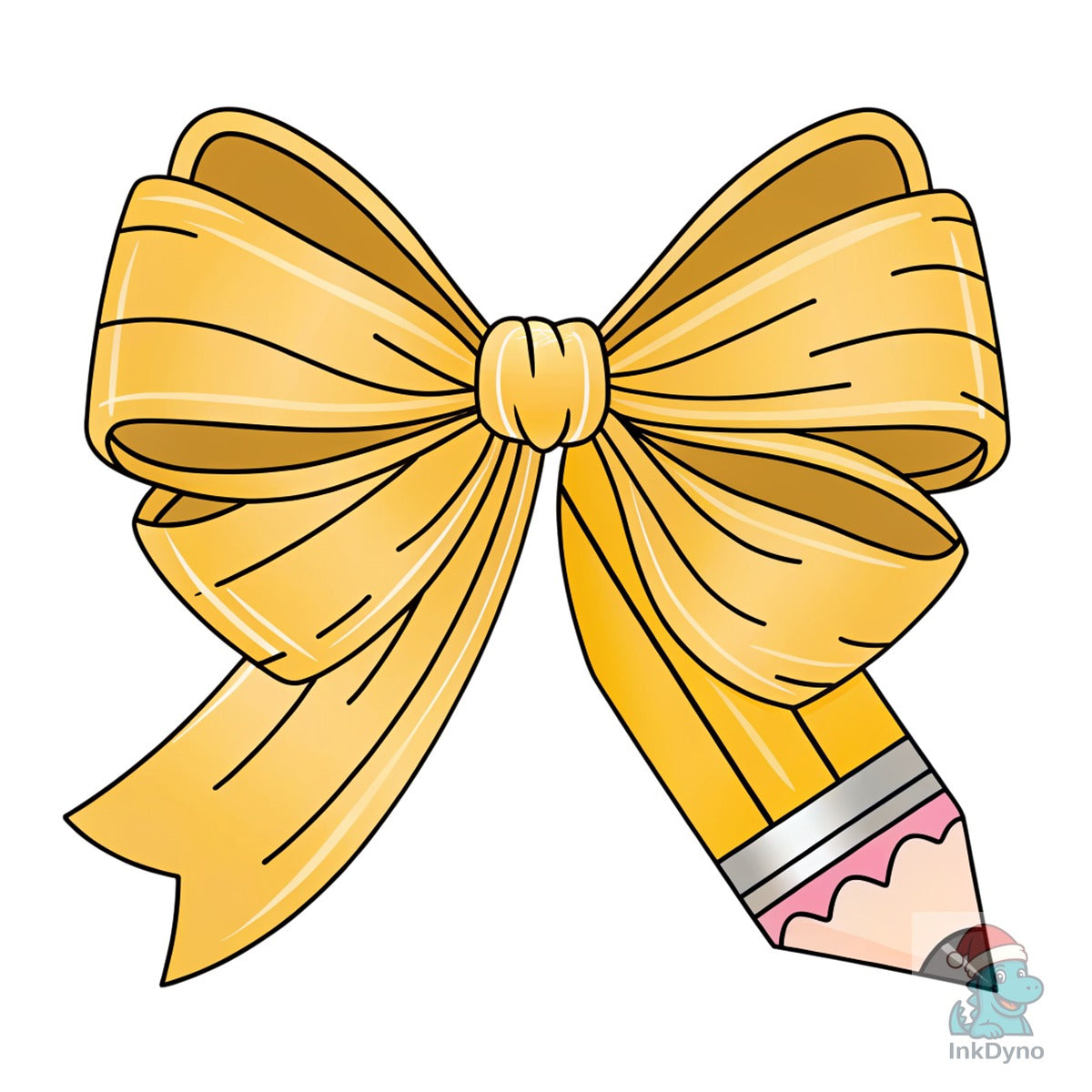 Pencil Coquette Bow Teacher