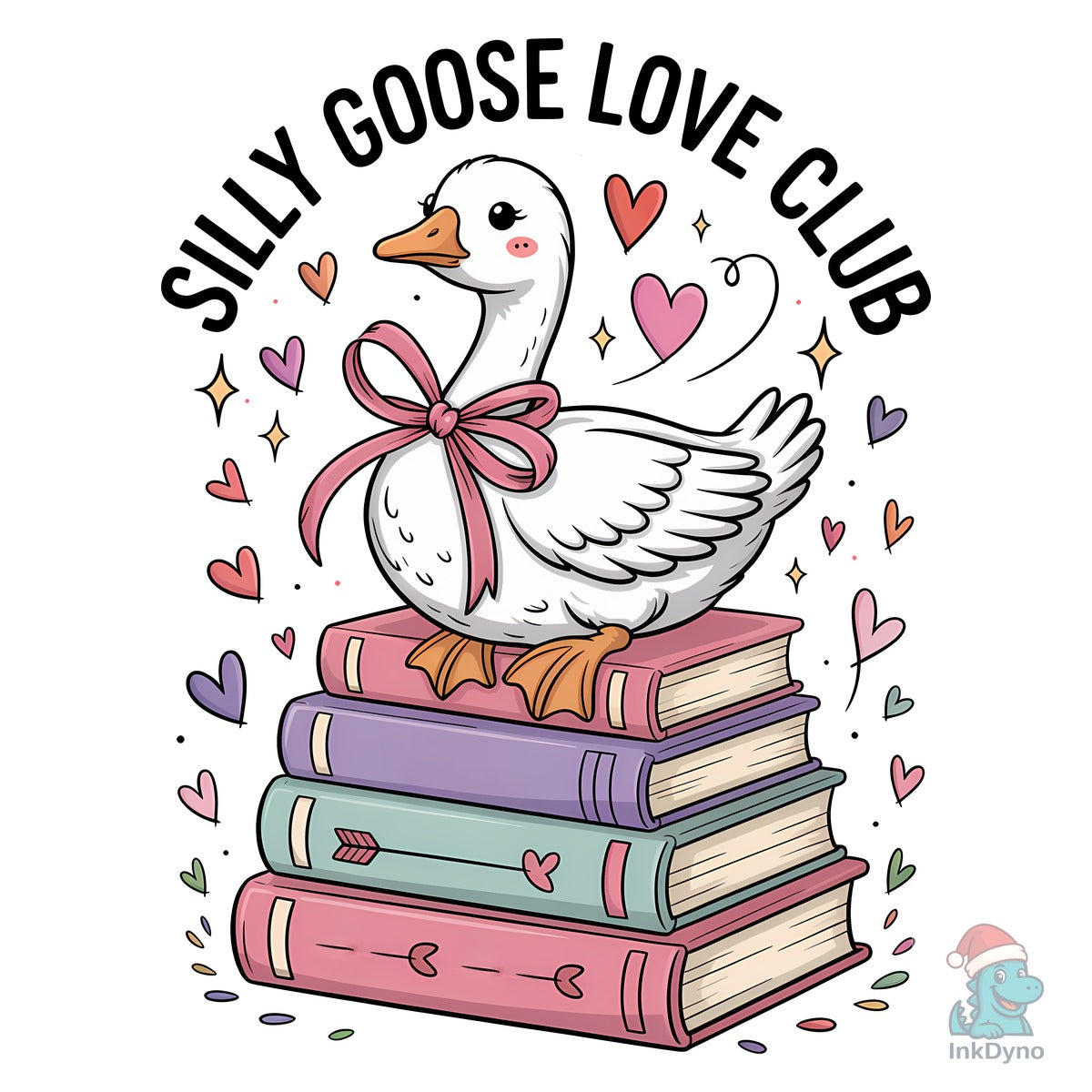 Silly Goose Book Valentine Tee