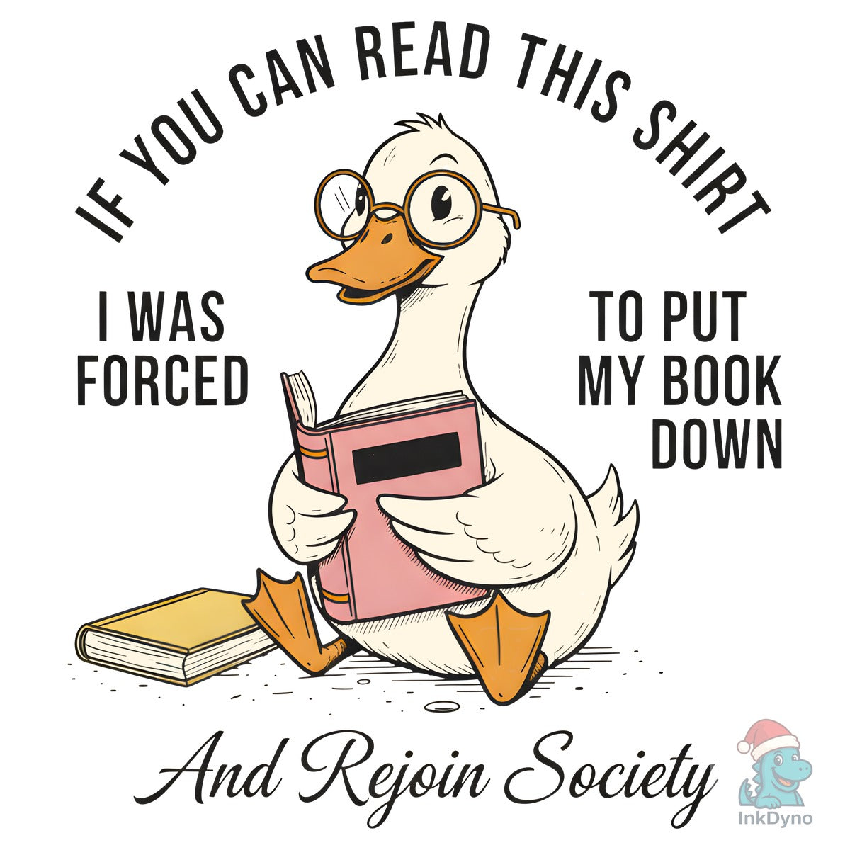 Funny Book-Loving Goose