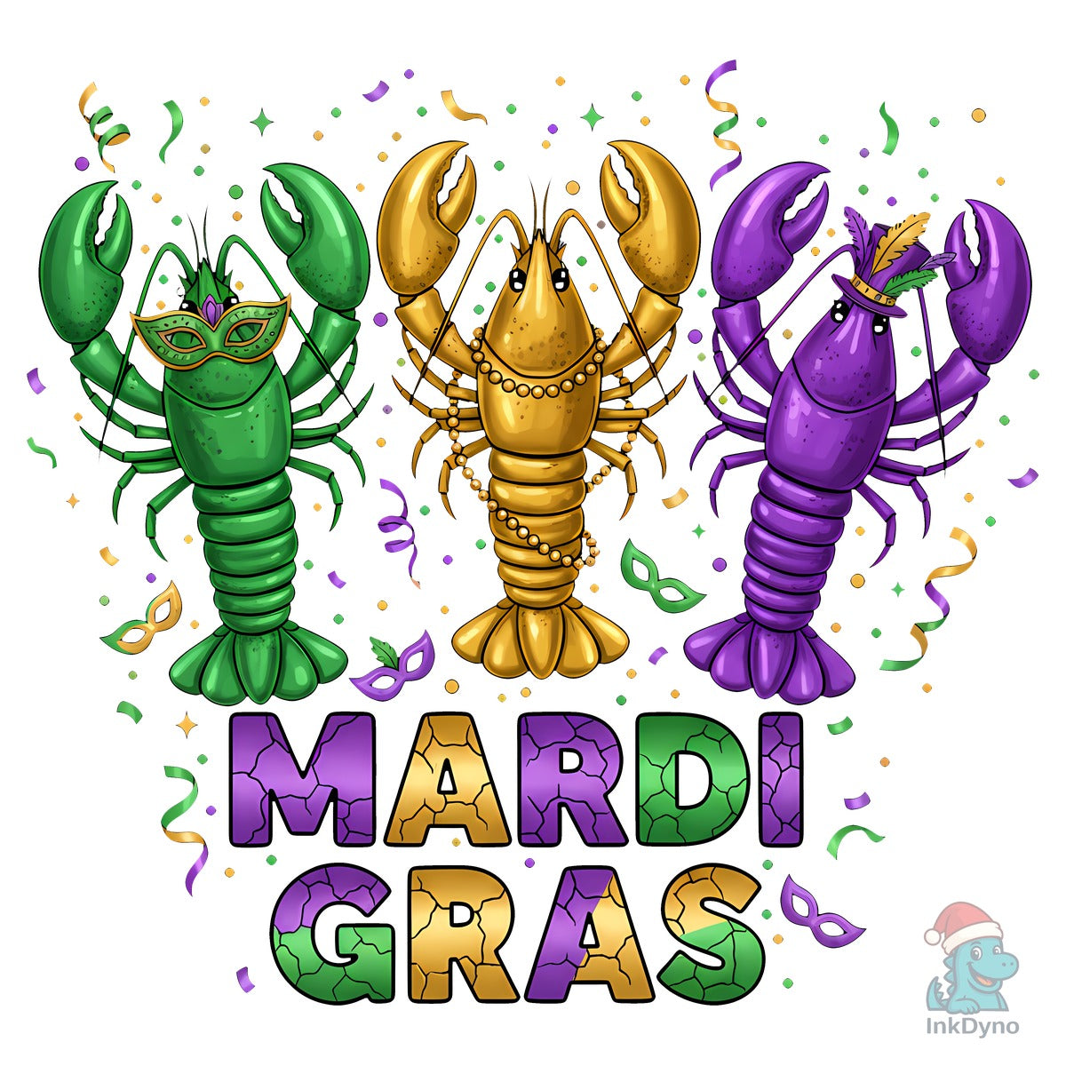 Mardi Gras Crawfish Trio