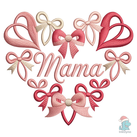Crochet Yarn Mama Valentine Heart - DTF Transfer