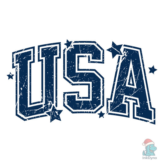 Distressed USA Cut File Cricut - DTF Transfer