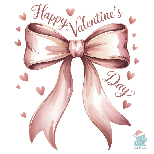 Valentine Coquette Bow T-shirt - DTF Transfer