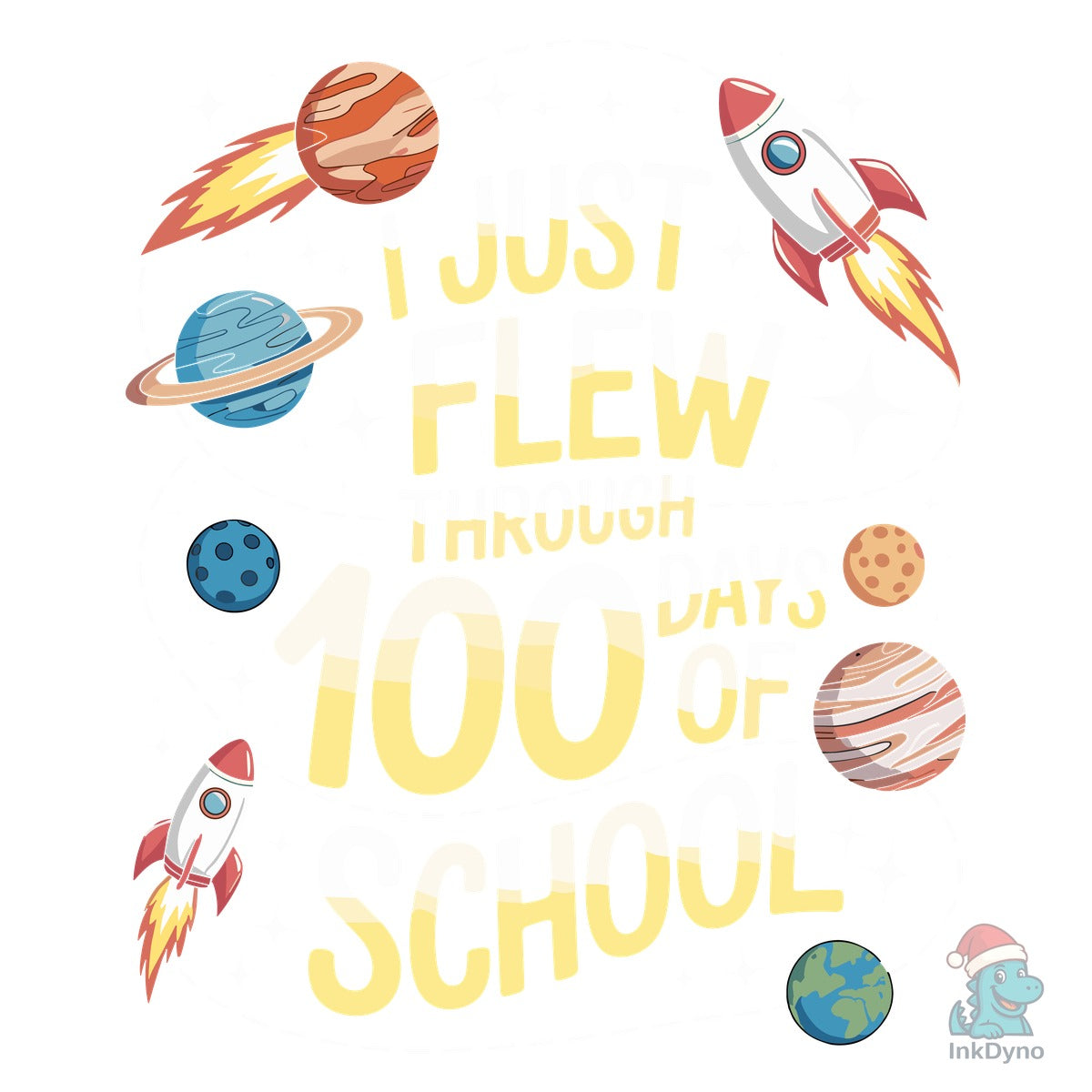 100th Day School Celebration Vector