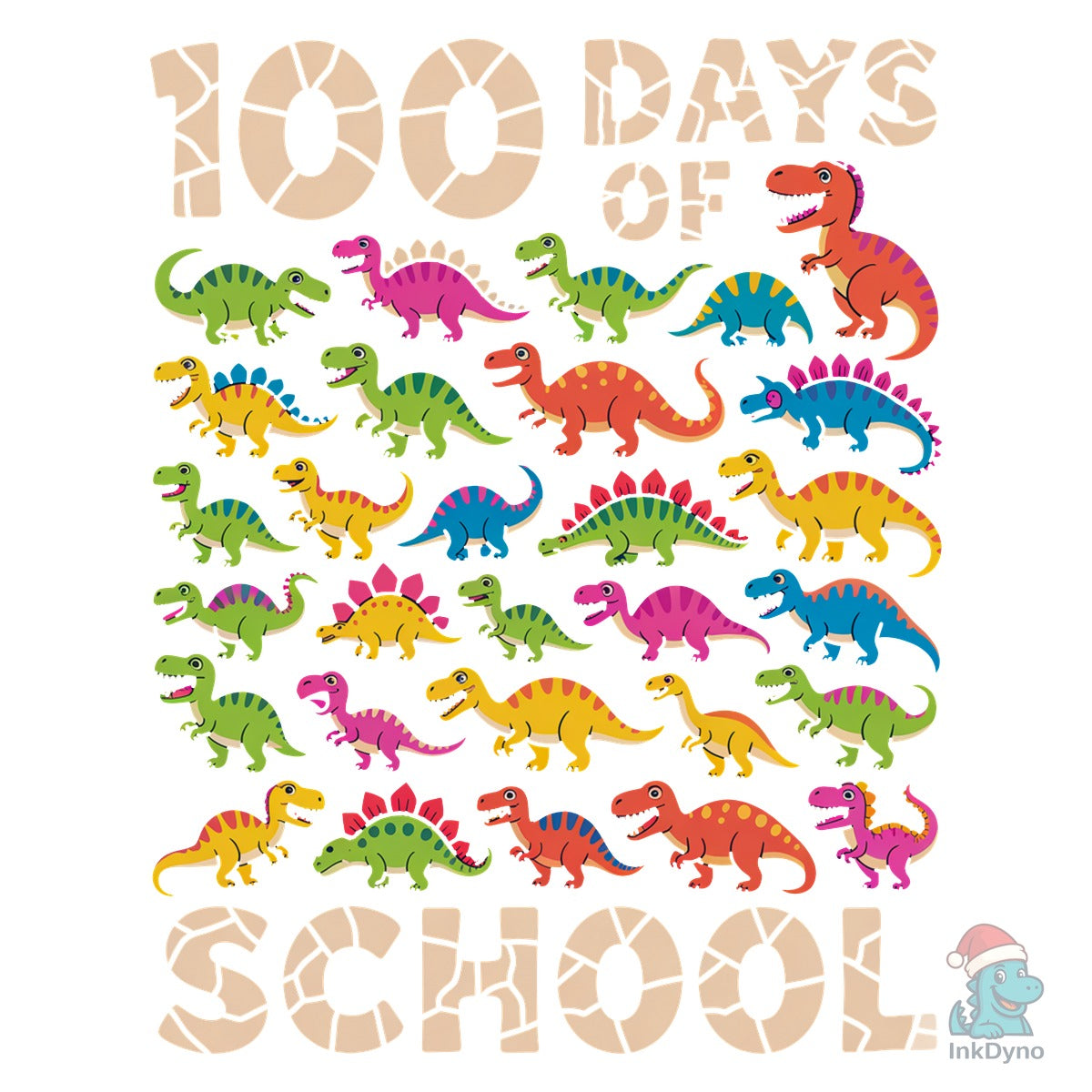 100 Days of School Dinosaur