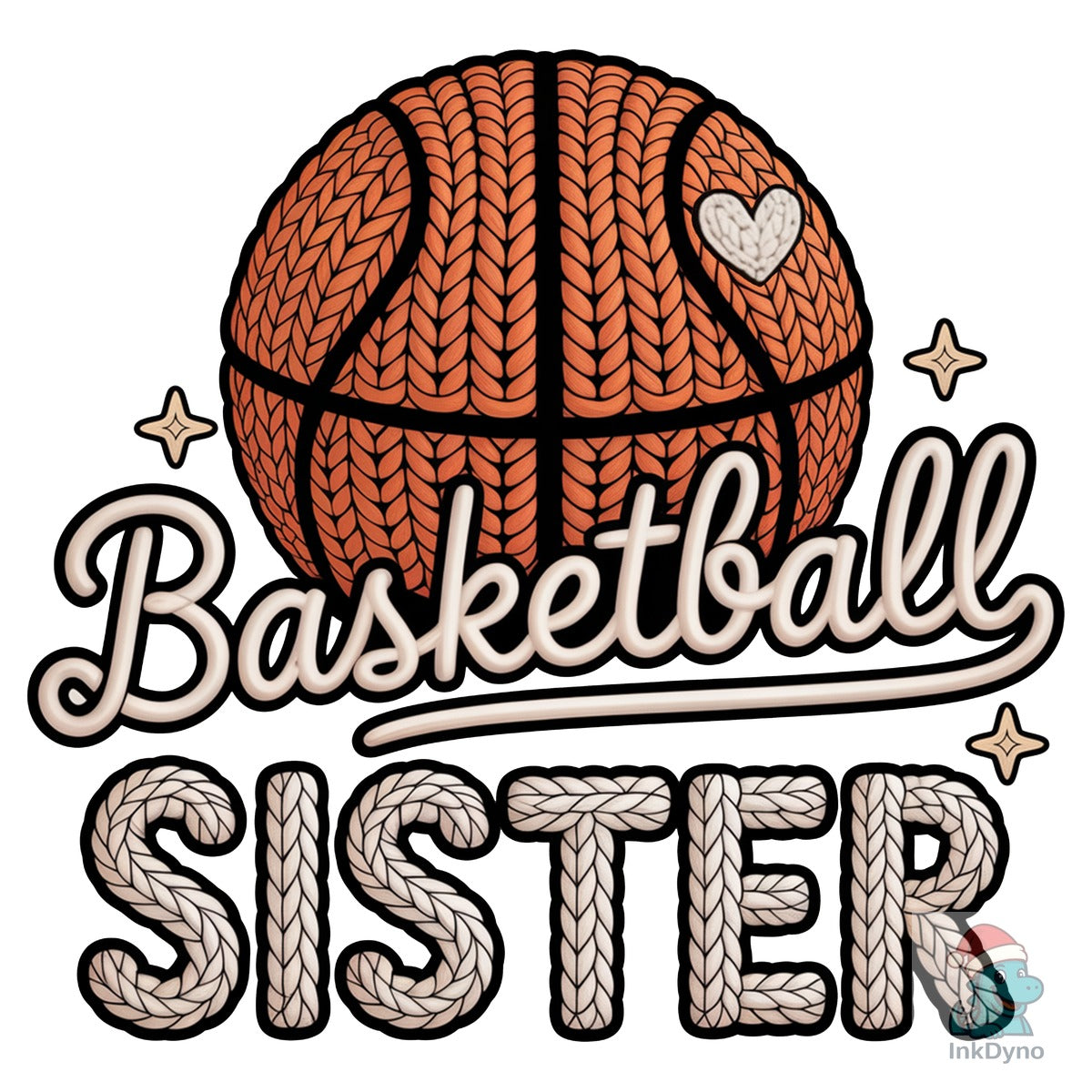 Cozy Knit Basketball Sister