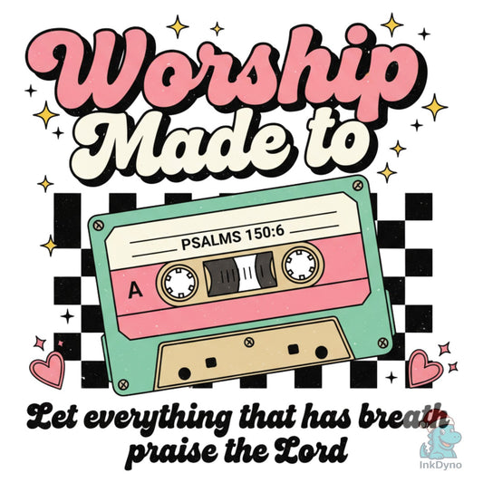 Jesus Made to Worship Retro - DTF Transfer
