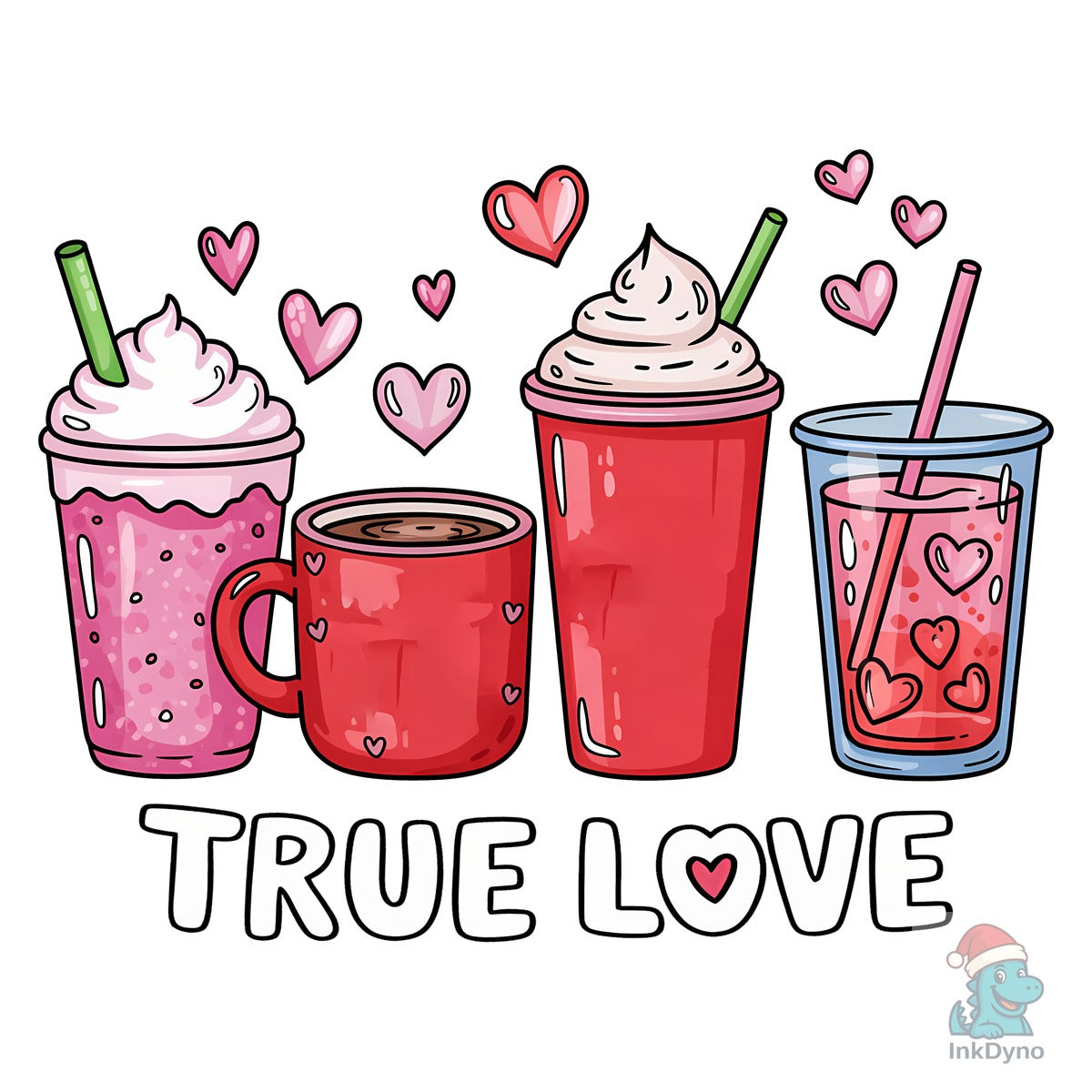 Valentines Day Coffee T-shirt Design