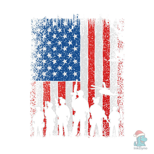 Patriotic Brave Veteran's Day T-Shirt - DTF Transfer