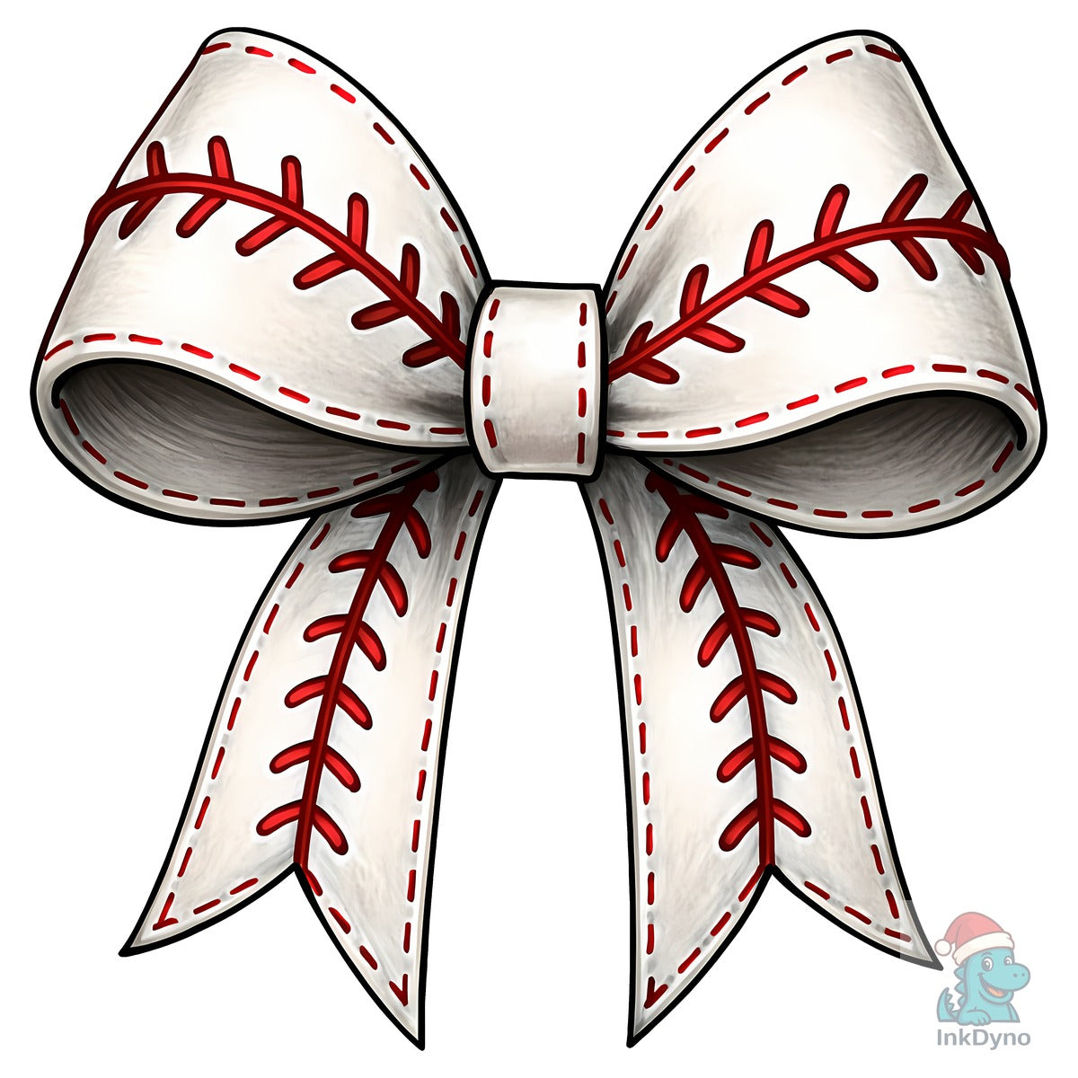 Baseball Bow Sublimation Design