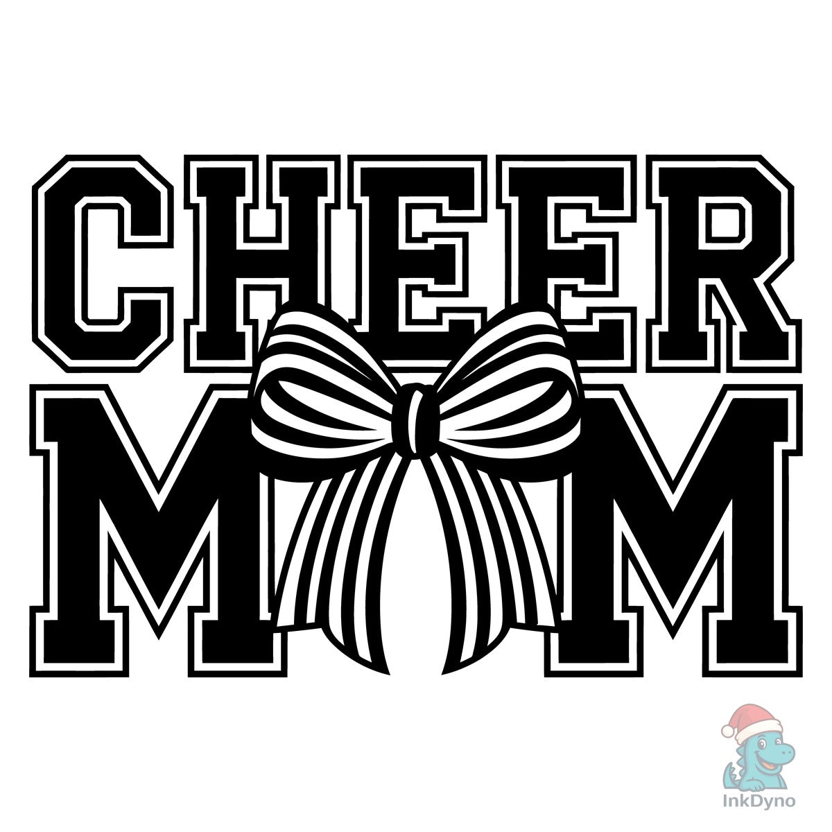 Cheer Mom Varsity Bow Design