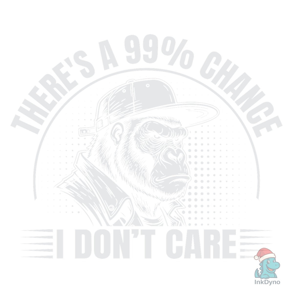Funny Sarcastic Monkey T-shirt Design