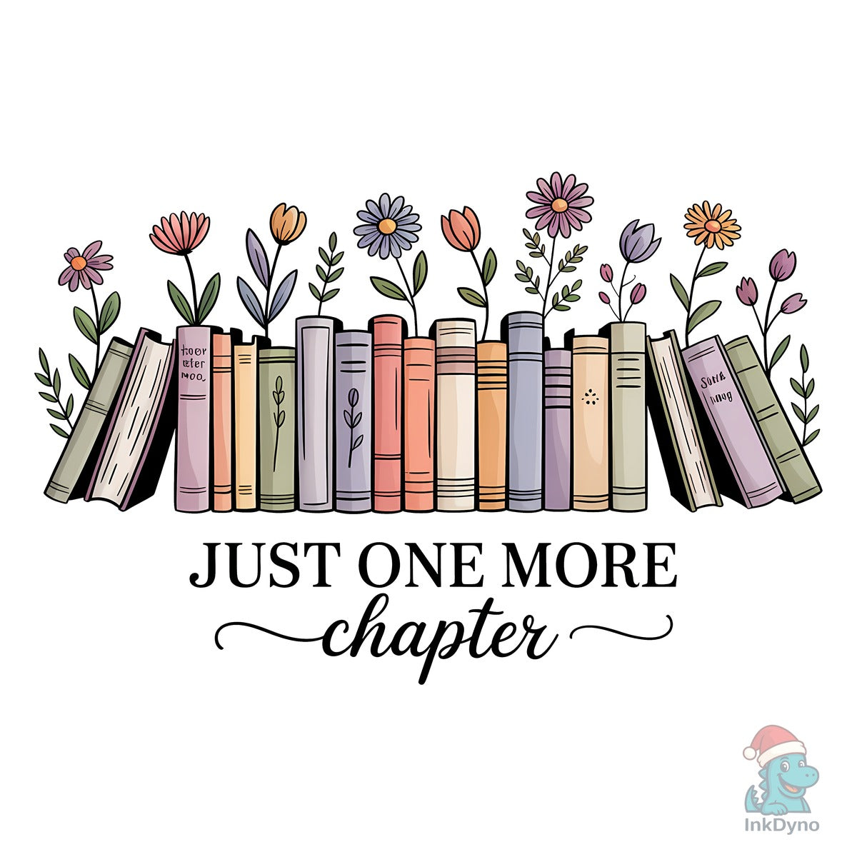 Vintage Floral Book Reading Shirt
