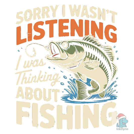 Funny Fishing T-Shirt Design - DTF Transfer
