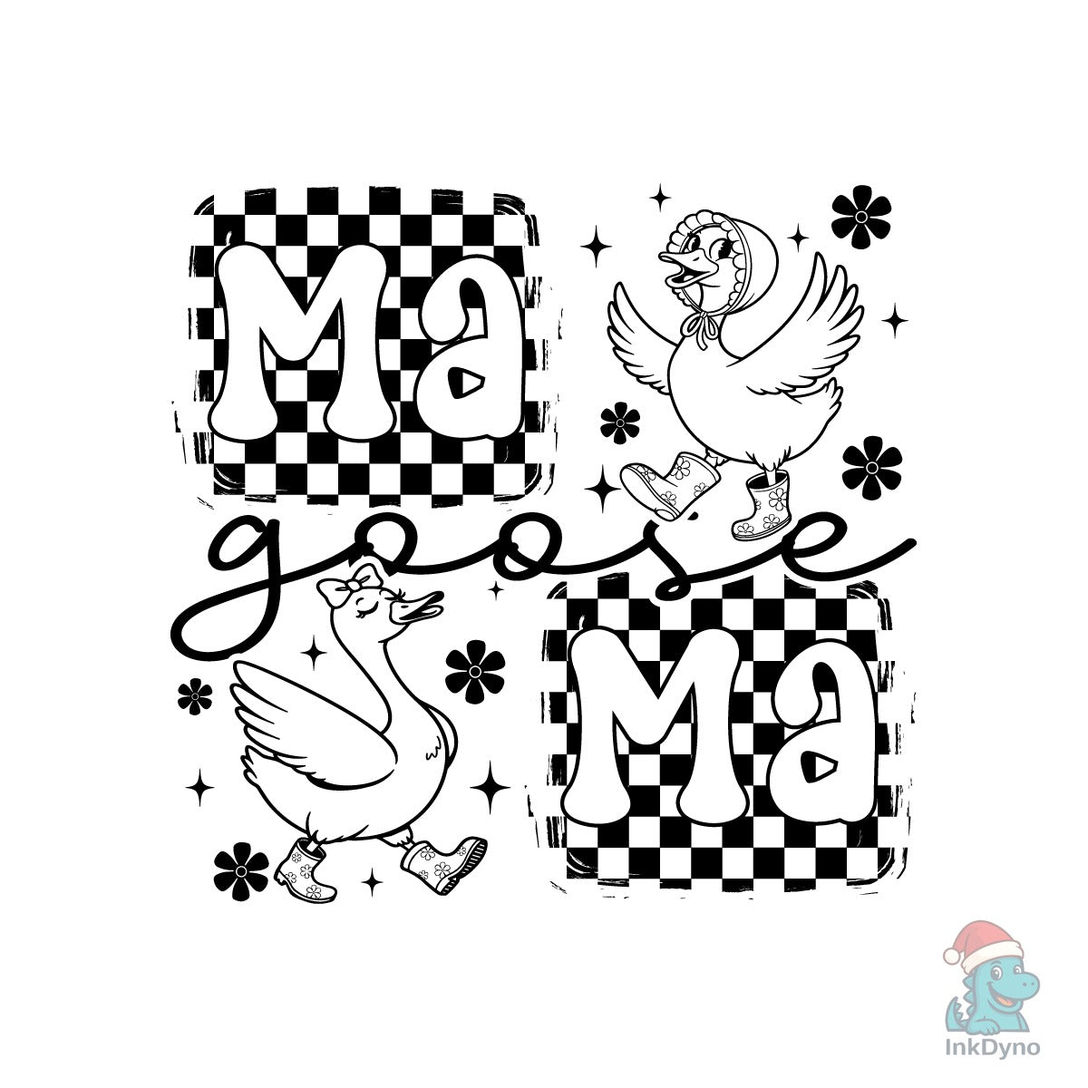 Mama Goose Checkerboard Goose Boots