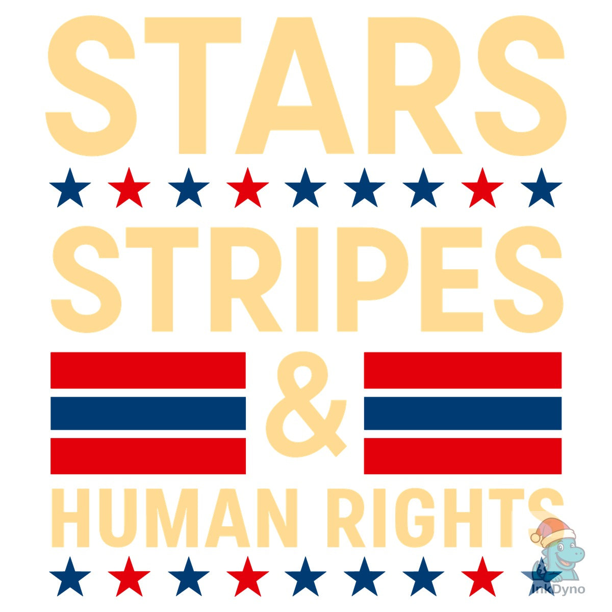 Stars Stripes and Human Rights Vintage