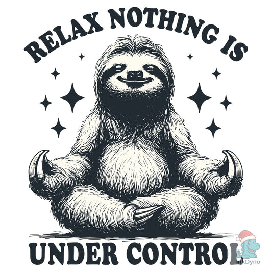 Relax Sloth Yoga Namaste Shirt - DTF Transfer