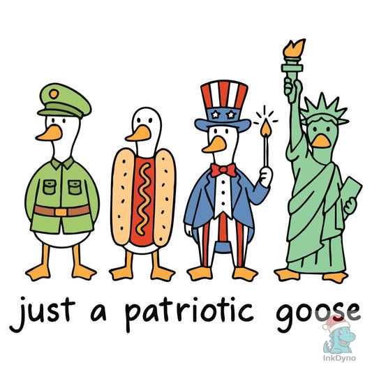 Just a Patriotic Goose Patriotic Goose - DTF Transfer
