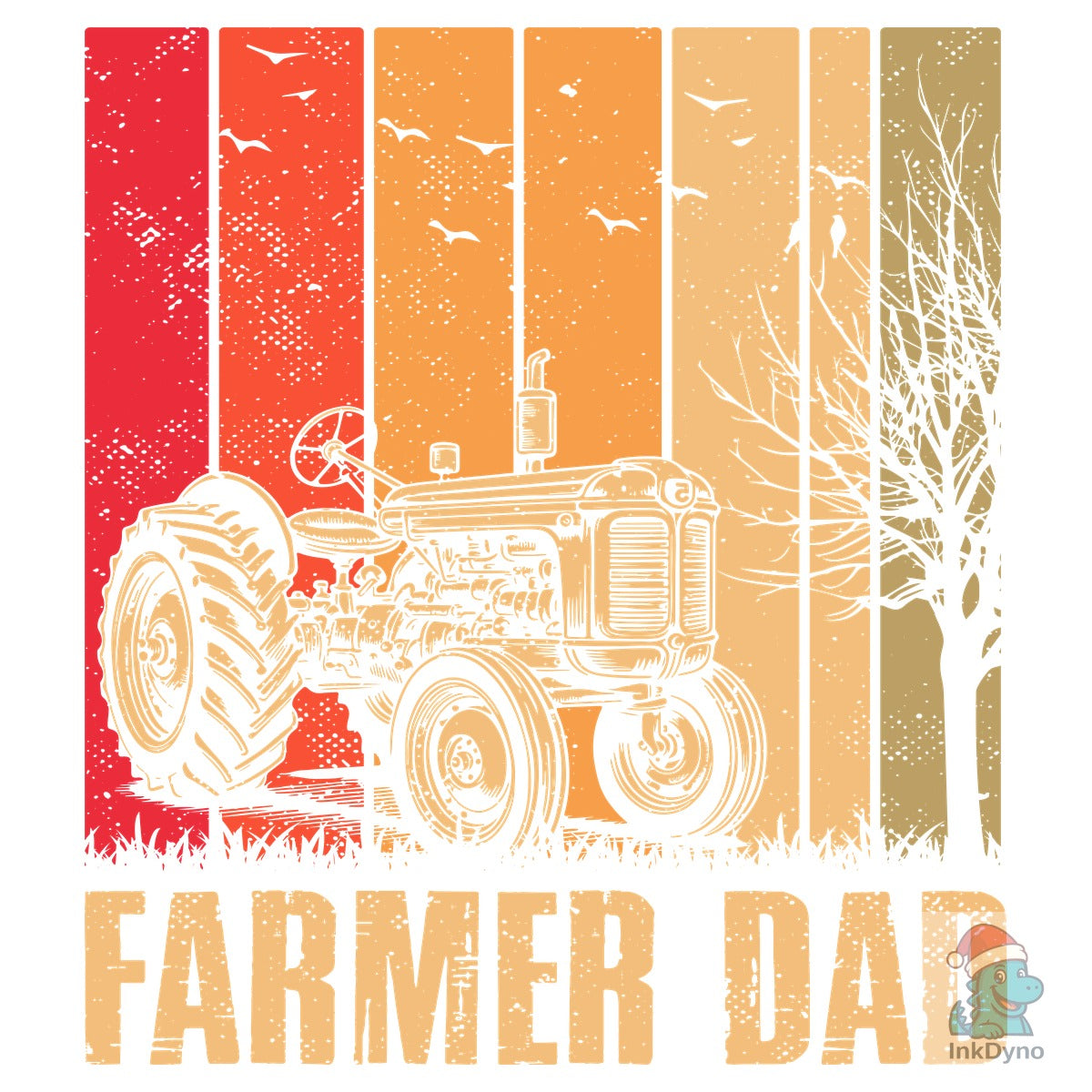 Vintage Farmer Dad Farming