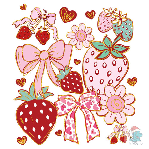 Boho Strawberry Coquette - DTF Transfer