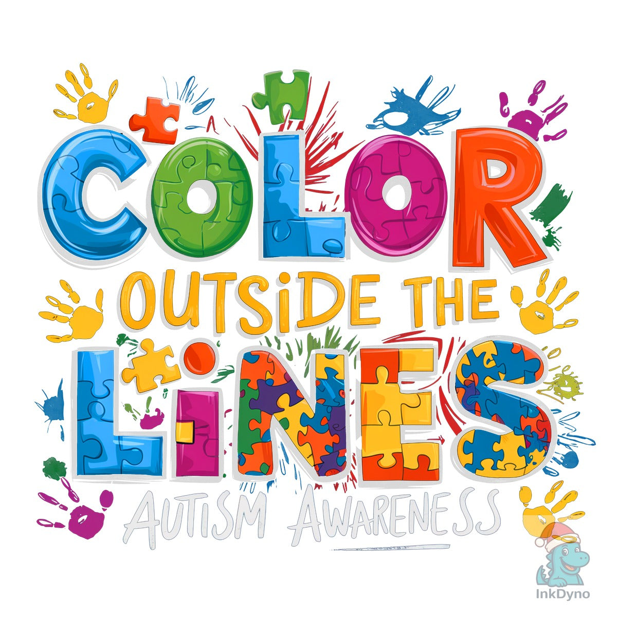 Color Outside the Lines Autism Awareness