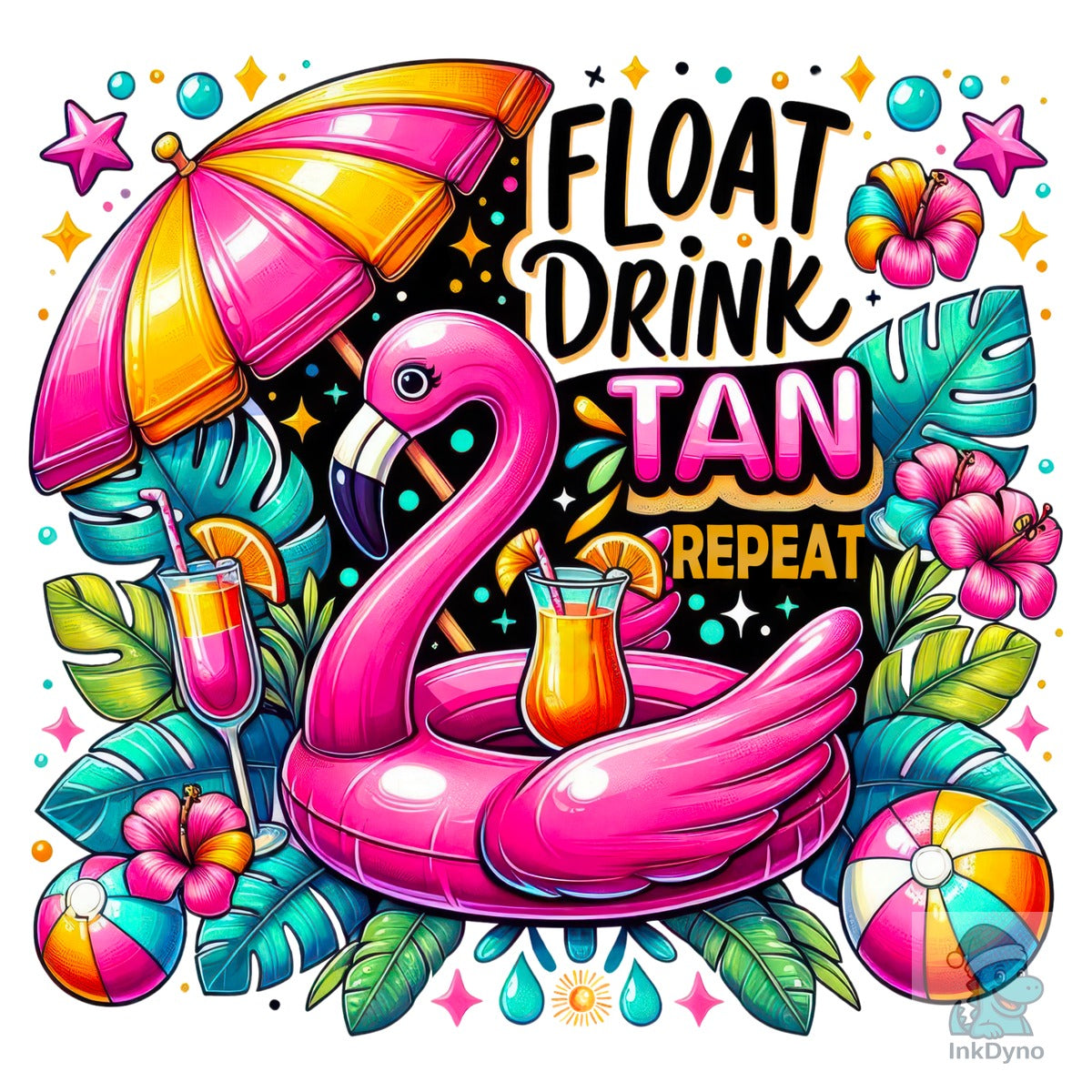 Summer Beach Float Drink Tan