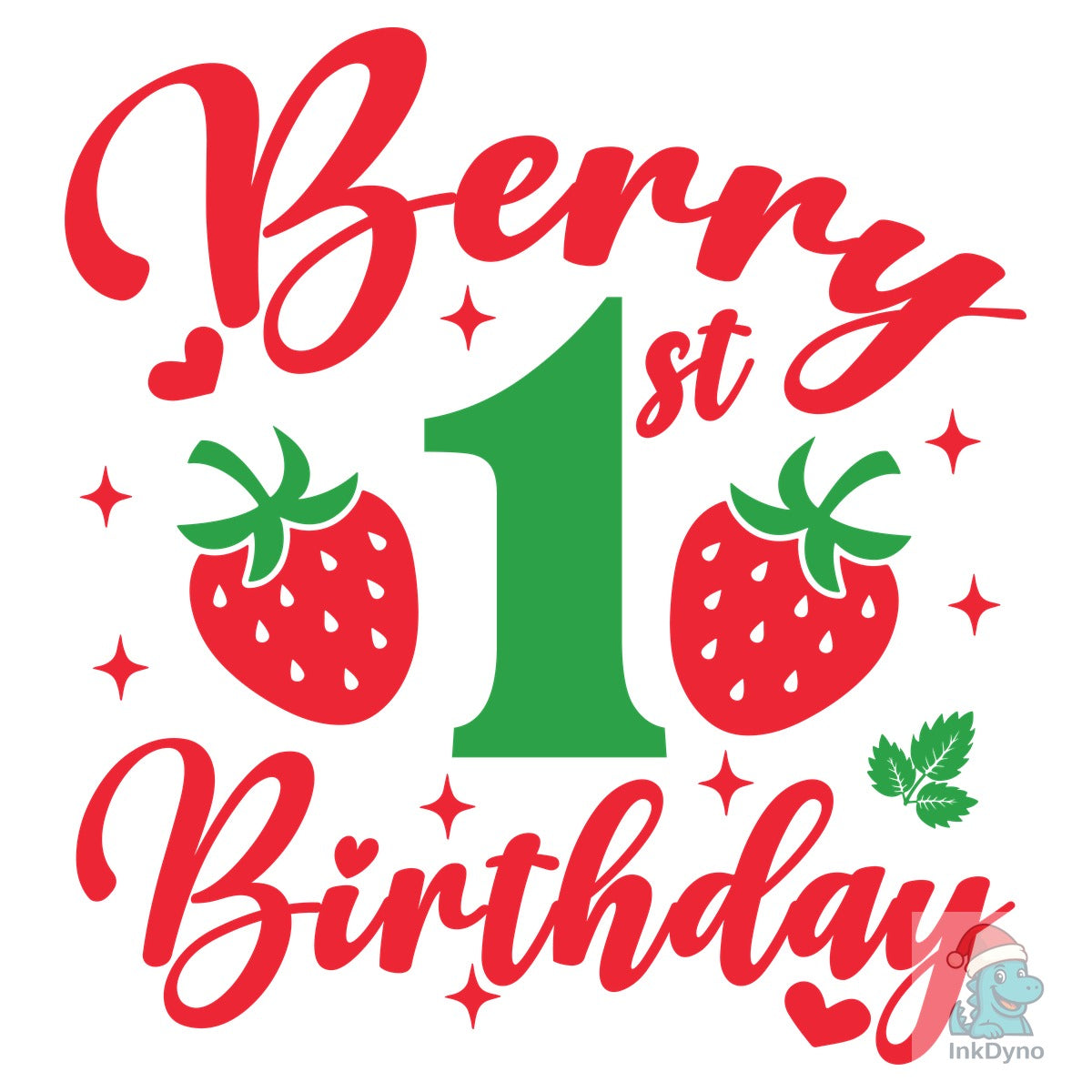 Berry 1St Birthday Cute Strawberry Desig