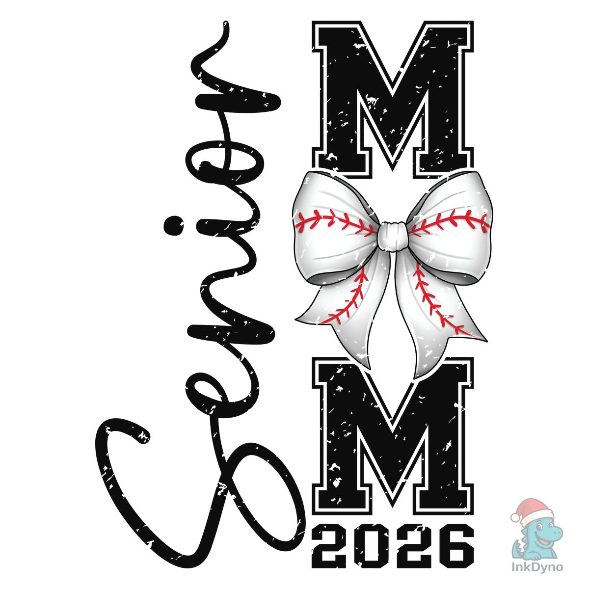 2026 Senior Baseball Mom Coquette Bow