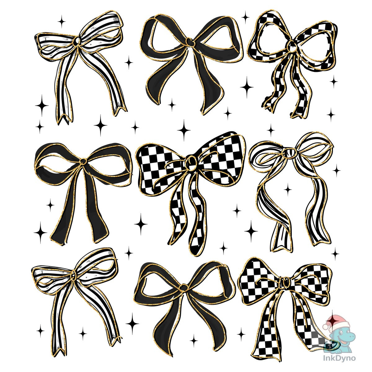 Checkered Coquette Bow