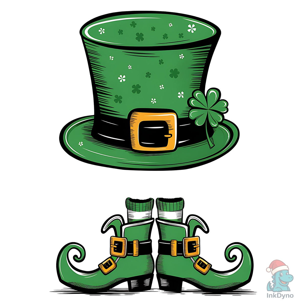 Leprechaun Hat and Shoes Add Person