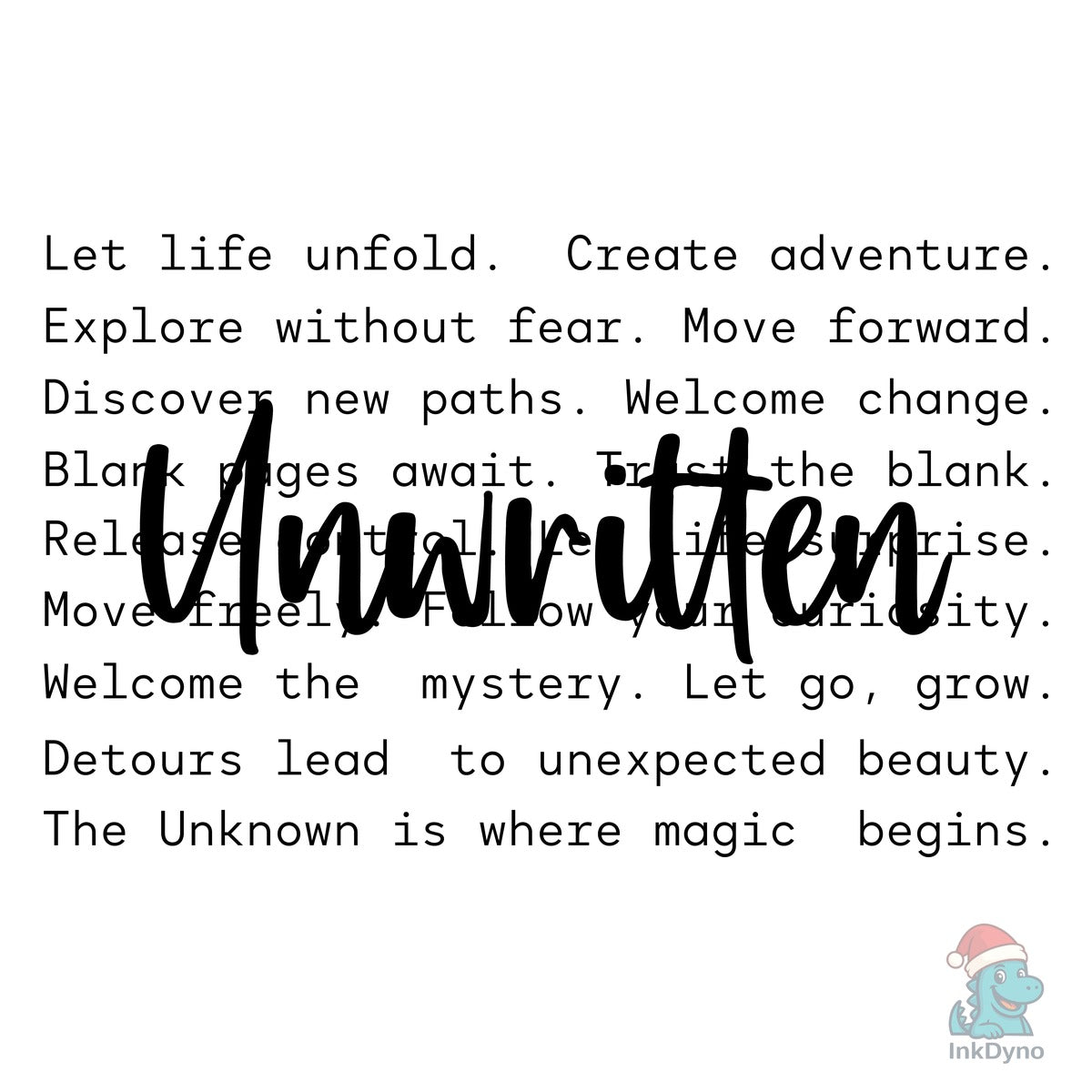 Unwritten Mental Health Words Graphic