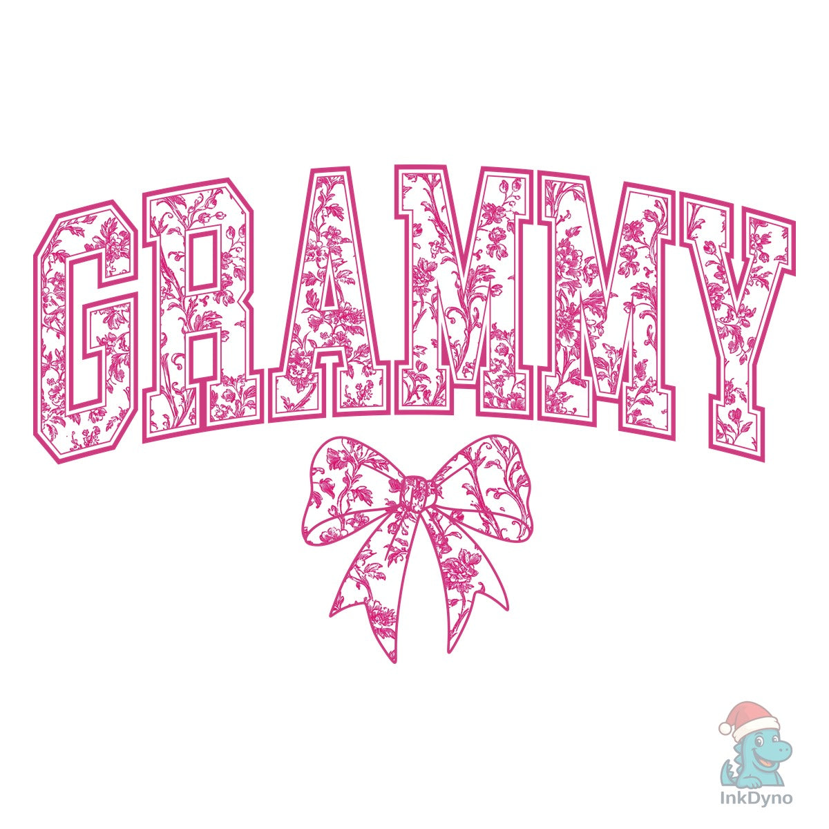 Grammy Chinoiserie Pink Coquette Bow