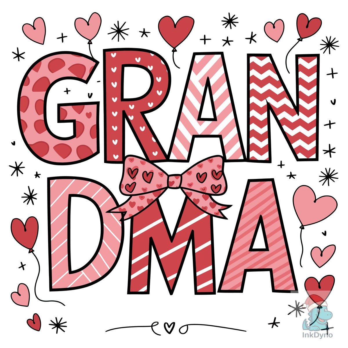 Grandma Valentine Coquette Bow