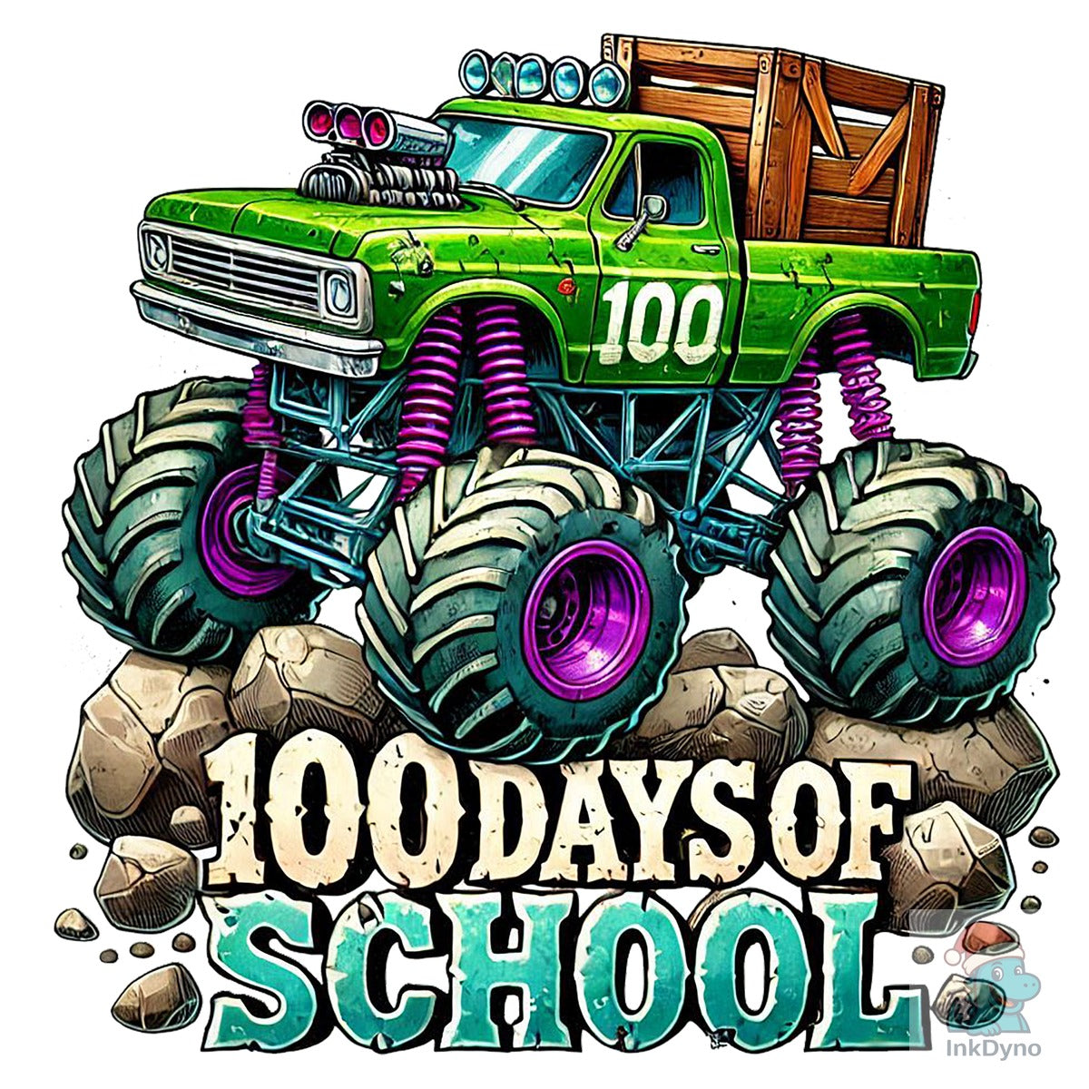 100 Days of School Monster Truck