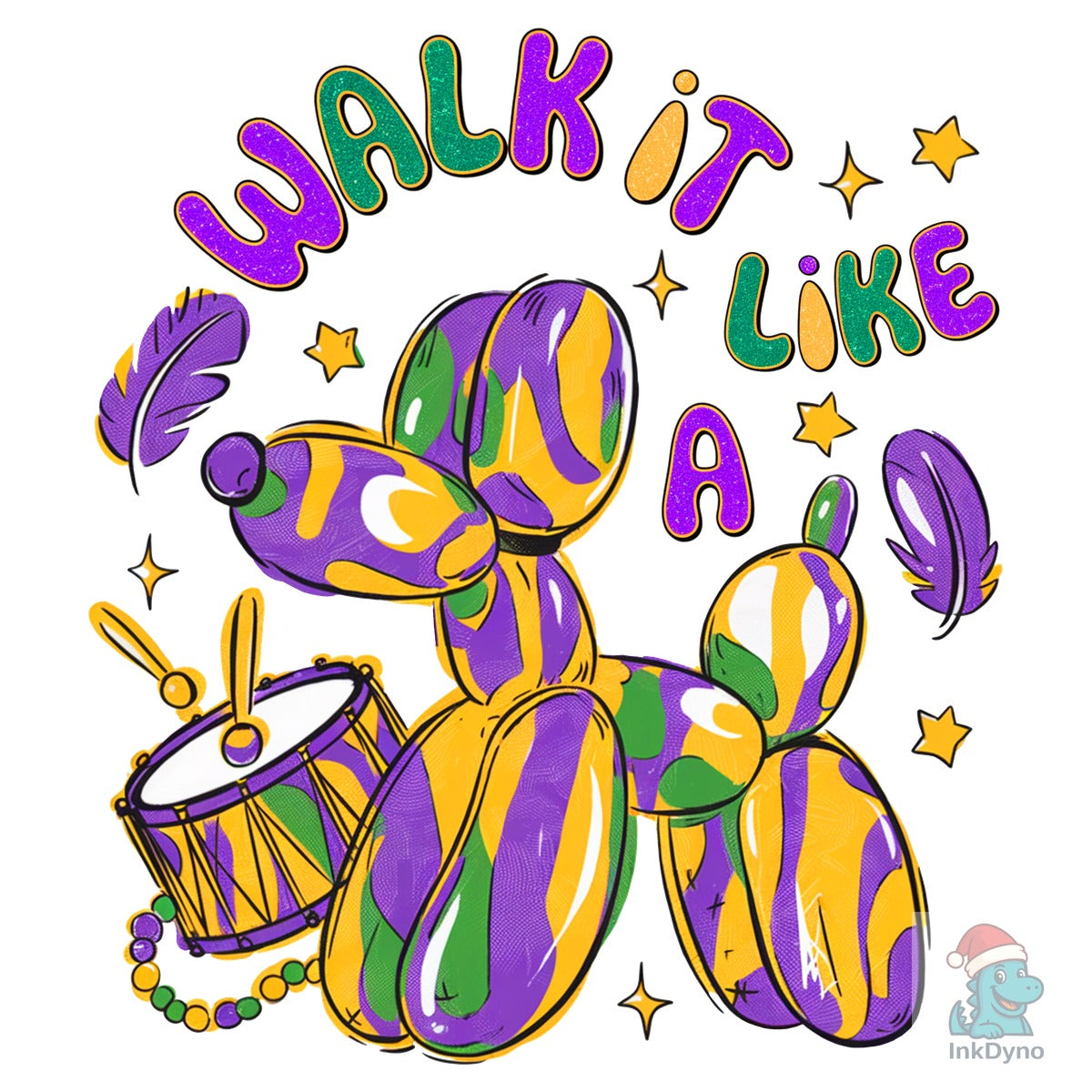 Walk It Like a Dog Mardi Gras