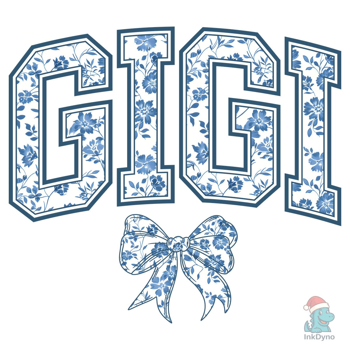 Gigi Chinoiserie Blue Bow